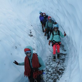 Ice Canyon Walk Through Matanuska Glacier