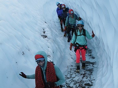 Ice Canyon Walk Through Matanuska Glacier